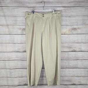 NWT Madewell The Plus Harlow Wide Leg Pant Drapey Twill 16W Linen Blend